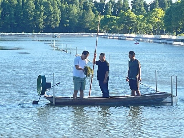 学校崇明商品河蟹绿色养殖技术创新团队赴崇明开展工作对接和科技服务工作